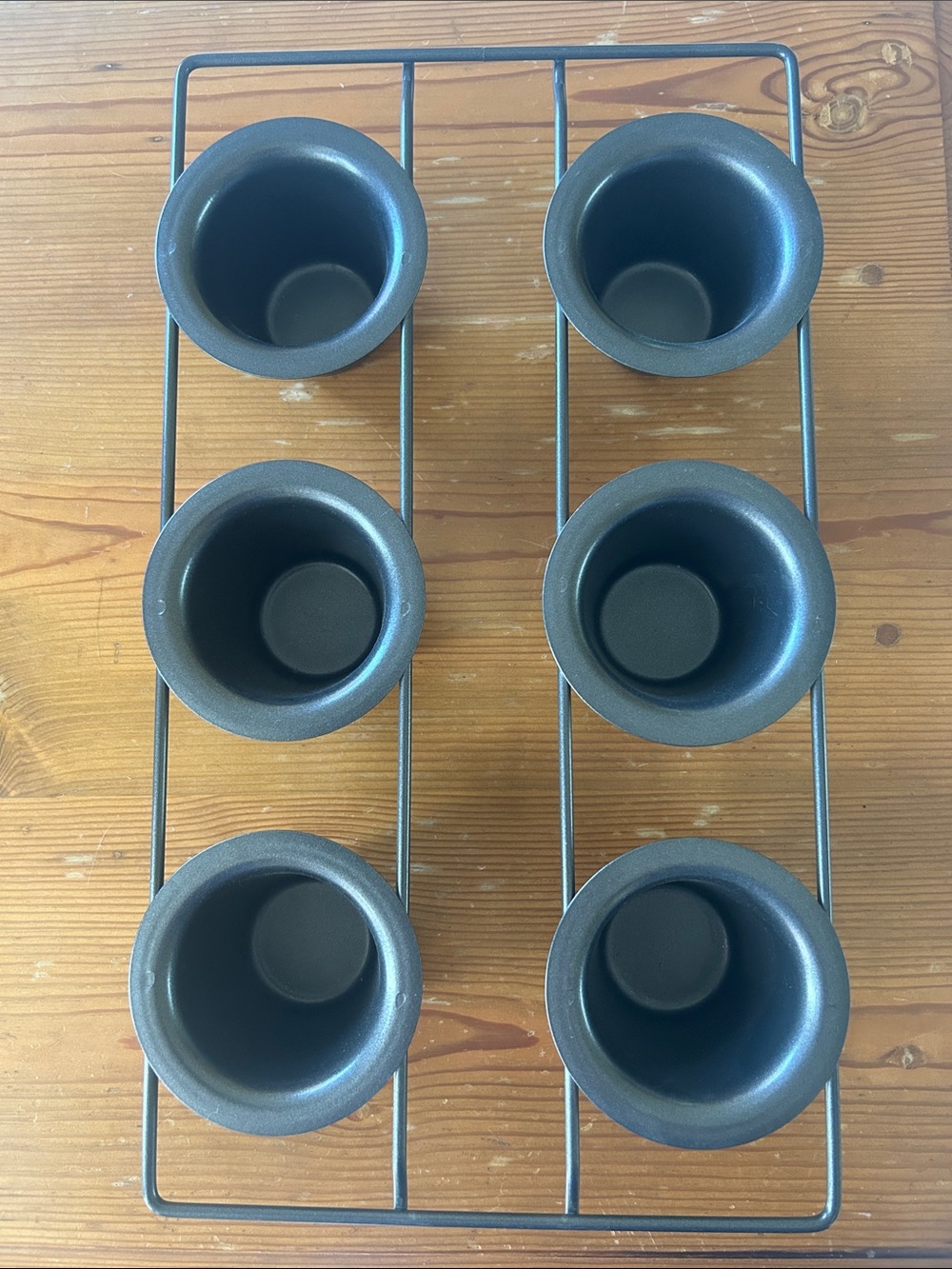6-Cup Black Heavy Duty Nonstick Popover Pan
